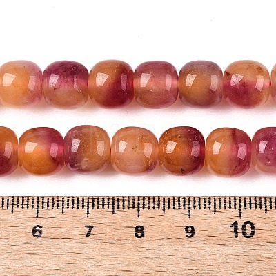 Dyed Natural White Jade Beads Strands G-T138-D09-1