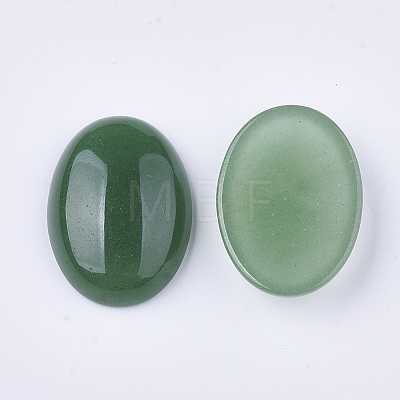 Natural Green Aventurine Cabochons G-S349-25A-04-1