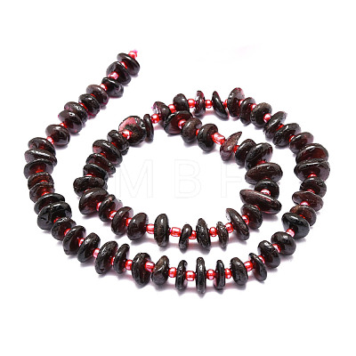 Natural Garnet Beads Strands G-E569-J04-1