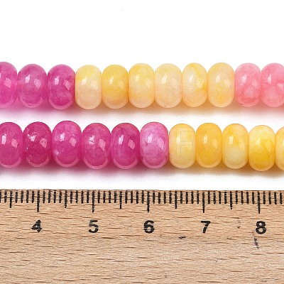 Gradient Color Natural White Jade Beads Strands G-NH0006-A09-01-1
