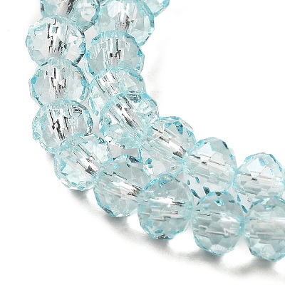 Transparent Baking Paint Glass Beads Strands DGLA-A034-T6mm-D06-1