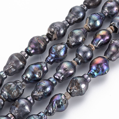 Natural Keshi Pearl Beads Strands PEAR-S021-151-1