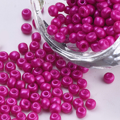 Baking Paint Glass Seed Beads SEED-Q025-3mm-L13-1