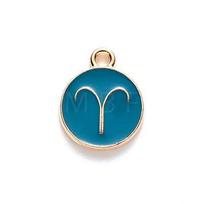 Alloy Enamel Pendants ENAM-S124-01A-05A-1