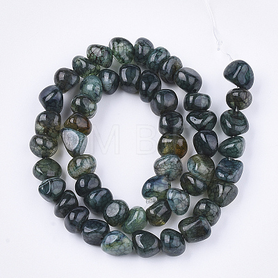 Natural Dragon Veins Agate Beads Strands X-G-S349-28A-1