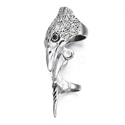 Eagle Armour Alloy Full Finger Ring RJEW-T009-24AS-1