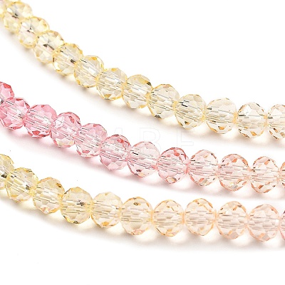 Transparent Painted Glass Beads Strands LS-DGLA-A034-T3mm-A09-1