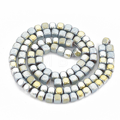 Electroplate Non-magnetic Synthetic Hematite Beads Strands G-N0318-39-C-1
