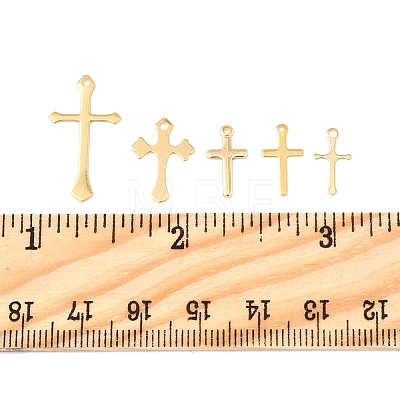 25Pcs 5 Styles Brass Pendants KK-FS0001-51G-1