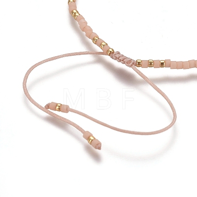 Adjustable Natural Gemstone Braided Bead Bracelets BJEW-L669-B-1