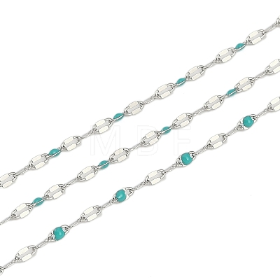 Brass Dapped Chains AJEW-Q153-02P-07-1