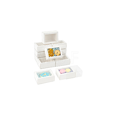 Foldable Paper Drawer Boxes with Clear Plastic Cover CON-WH0095-68B-03-1