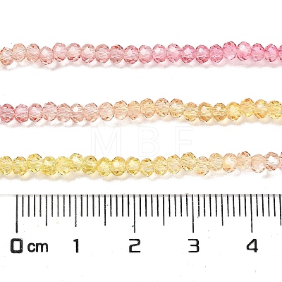 Transparent Painted Glass Beads Strands DGLA-A034-T2mm-A07-1