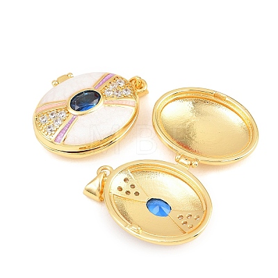 Brass Locket Pendants KK-D232-12G-02A-1