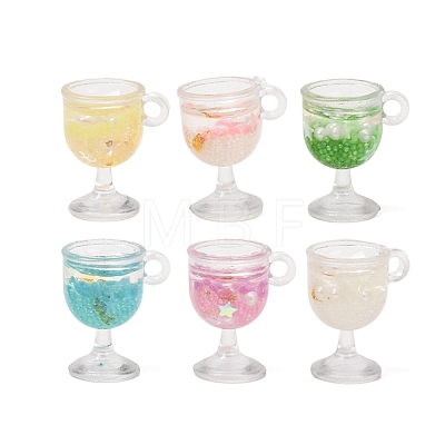Transparent Resin Pendants RE-B004-01-1