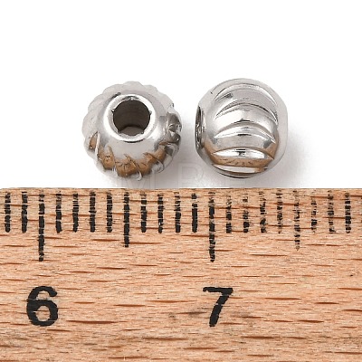 Textured 304 Stainless Steel Beads STAS-I358-11P-03-1