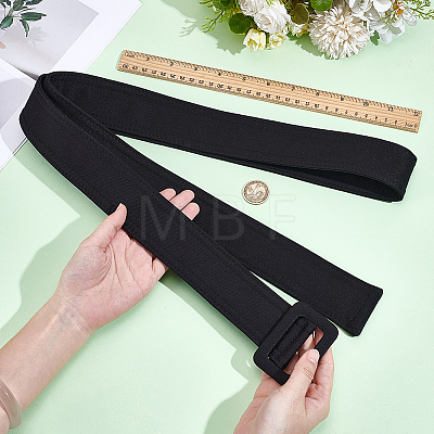 1Pc Cloth Waist Belts with Alloy Buckles for Coat AJEW-GF0015-07C-1