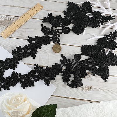 Polyester Embroidery Lace Appliques DIY-WH0401-95-1