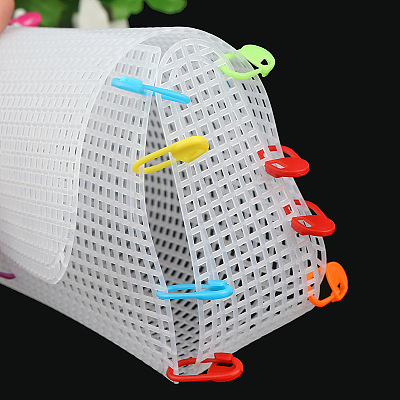 DIY Rectangle-shaped Plastic Mesh Canvas Sheet PURS-PW0001-603B-1