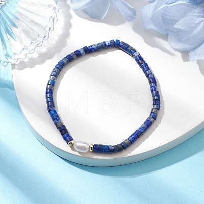 Natural Gemstone and Pearl Beads Btacelets BJEW-JB10681-1