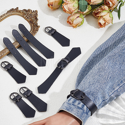 6 Sets PU Leather Toggle Buckles FIND-CL0002-15A-1