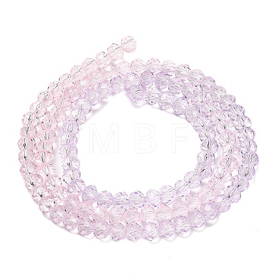 Transparent Painted Glass Beads Strands DGLA-A034-T4mm-A05-1