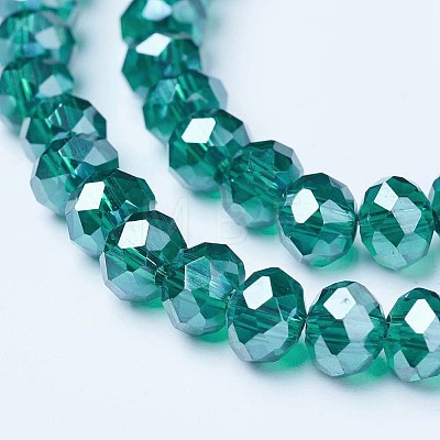 Electroplate Glass Beads Strands EGLA-A034-T8mm-A18-1