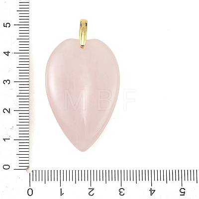 Natural Rose Quartz Pendants G-G470-02G-08-1