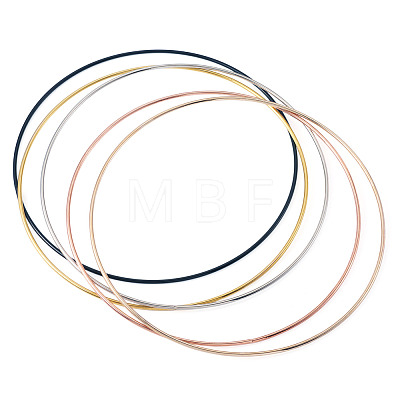 5Pcs 5 Colors Iron Rings FIND-TA0011-05-1