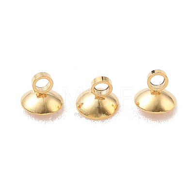 304 Stainless Steel Cup Pear Cup Peg Bails Pin Pendants STAS-G248-03-1