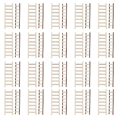 Gorgecraft Miniature Unfinished Wood Ladder AJEW-GF0006-07-1