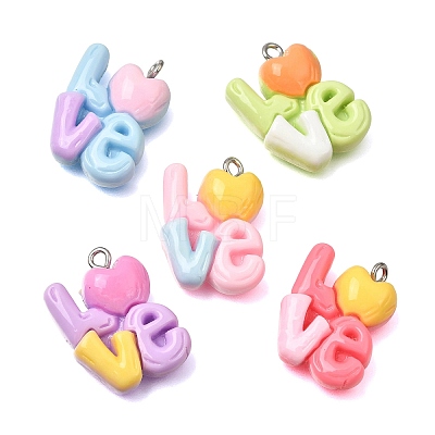 Opaque Resin Pendants RE-CBAA178-06P-1