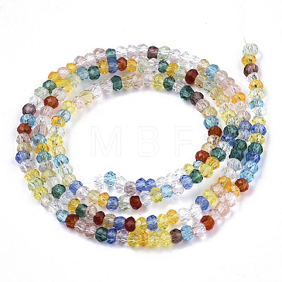 Transparent Glass Beads Strands GLAA-N041-004-1