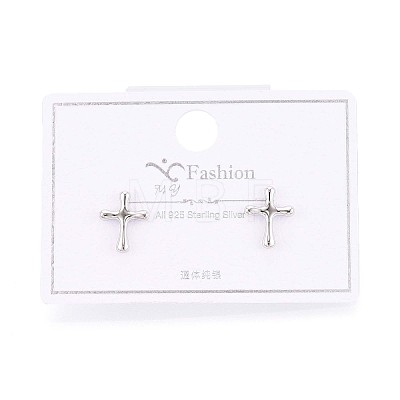 925 Sterling Silver Stud Earrings STER-N016-83P-1