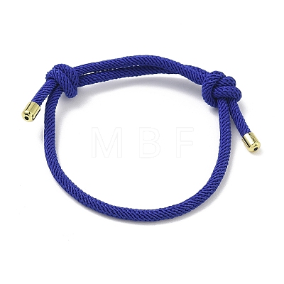 Adjustable Nylon Round Milan Cord Slider Bracelet Making FB-H001-01G-12-1