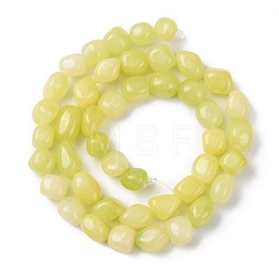 Natural White Jade Dyed Beads Strands G-B078-D22-01A-1