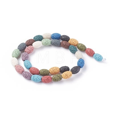 Natural Lava Rock Beads Strands G-F671-03A-09-1