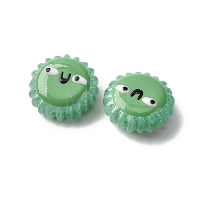 Fuuny Baking Paint Glass Enamel Beads LAMP-Q045-01E-1