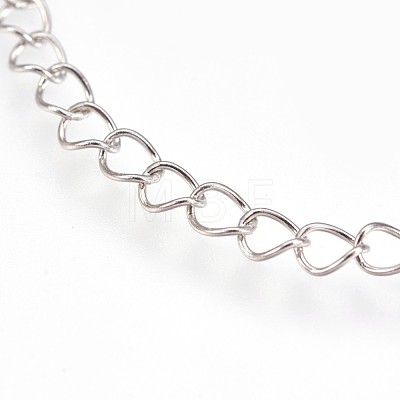 304 Stainless Steel Cable Chain Necklaces NJEW-P225-02P-1
