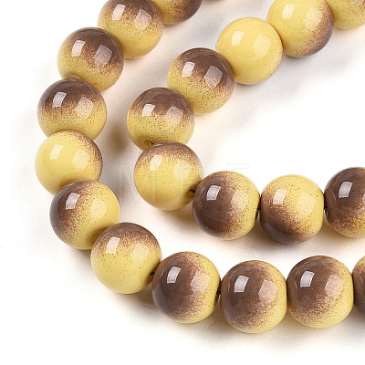 Baking Paint Glass Beads X1-DGLA-N012-10mm-09-1