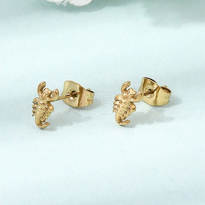 304 Stainless Steel Stud Earrings SA-CBABF3F-14G-04-1