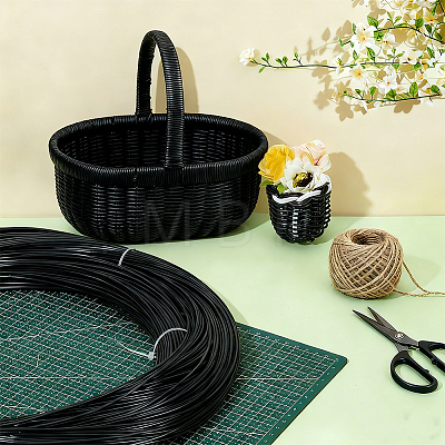 90M Round Plastic Rattan Cord OCOR-WH0077-134B-1