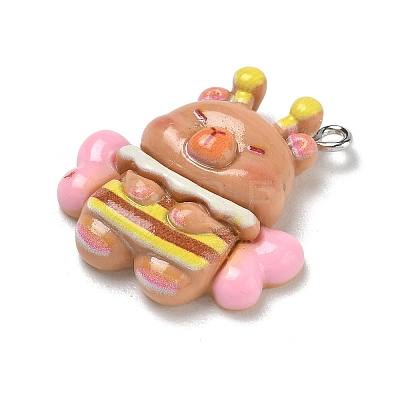 Opaque Resin Pendants RE-CBAFA24-02-1