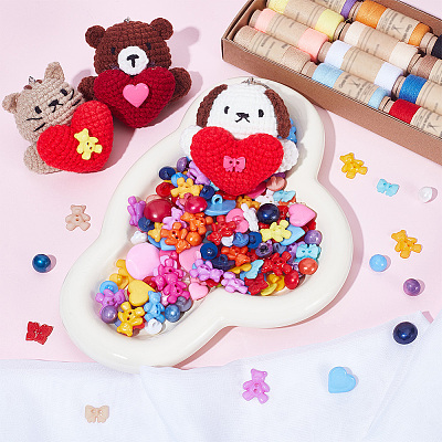 100G Plastic Buttons BUTT-SP0001-24-1