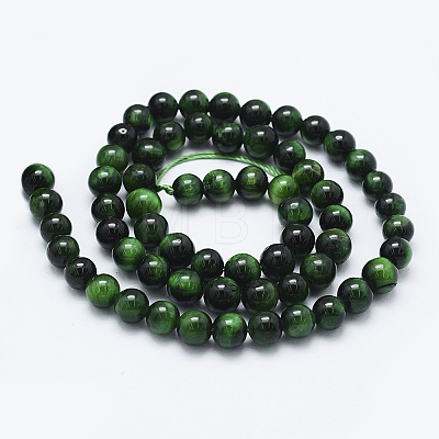 Natural Tiger Eye Beads Strands X-G-F561-6mm-B01-1