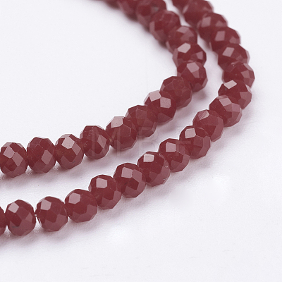 Imitation Jade Glass Beads Strands X-GLAA-R135-3mm-23-1