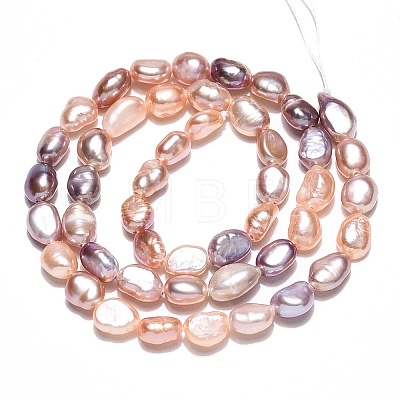 Natural Cultured Freshwater Pearl Beads Strands PEAR-N014-05F-02-1