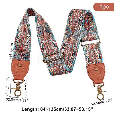   1Pc Ethnic Style Adjustable Polyester Webbing Bag Straps FIND-PH0017-29A-1