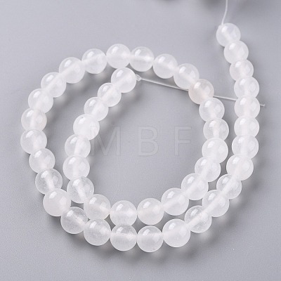 Natural White Jade Beads X-G-G766-B-38-1