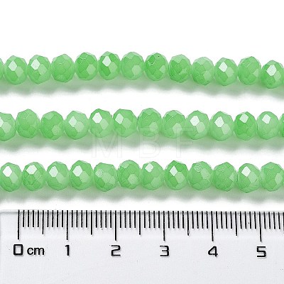 Baking Paint Imitation Jade Glass Bead Strands LS-DGLA-A034-J6MM-A9-1